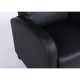 Πολυθρόνα Ανακλινόμενη ATRIA Μαύρο PU 67.5x90x104cm Πολυθρόνα Ανακλινόμενη ATRIA Μαύρο PU 67.5x90x104cm