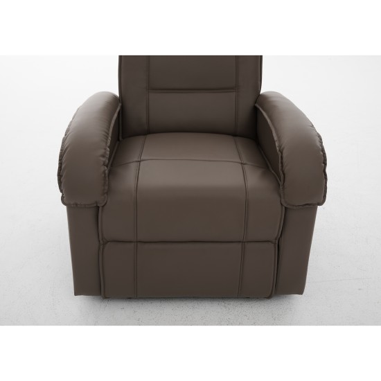 Πολυθρόνα Ανακλινόμενη CELAENO Καφέ PU 80x96x97cm Πολυθρόνα Ανακλινόμενη CELAENO Καφέ PU 80x96x97cm