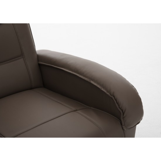Πολυθρόνα Ανακλινόμενη CELAENO Καφέ PU 80x96x97cm Πολυθρόνα Ανακλινόμενη CELAENO Καφέ PU 80x96x97cm