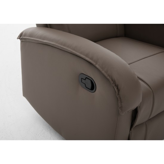 Πολυθρόνα Ανακλινόμενη CELAENO Καφέ PU 80x96x97cm Πολυθρόνα Ανακλινόμενη CELAENO Καφέ PU 80x96x97cm