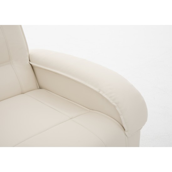 Πολυθρόνα Ανακλινόμενη CELAENO Εκρού PU 80x96x97cm Πολυθρόνα Ανακλινόμενη CELAENO Εκρού PU 80x96x97cm