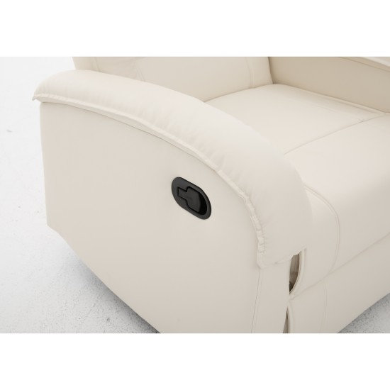 Πολυθρόνα Ανακλινόμενη CELAENO Εκρού PU 80x96x97cm Πολυθρόνα Ανακλινόμενη CELAENO Εκρού PU 80x96x97cm