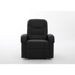 Πολυθρόνα Ανακλινόμενη  CELAENO Μαύρο PU 80x96x97cm