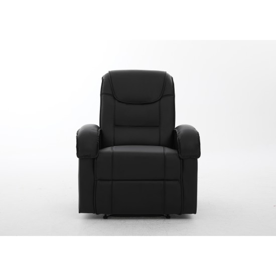 Πολυθρόνα Ανακλινόμενη CELAENO Μαύρο PU 80x96x97cm Πολυθρόνα Ανακλινόμενη CELAENO Μαύρο PU 80x96x97cm