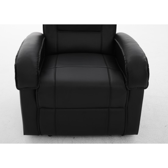 Πολυθρόνα Ανακλινόμενη CELAENO Μαύρο PU 80x96x97cm Πολυθρόνα Ανακλινόμενη CELAENO Μαύρο PU 80x96x97cm