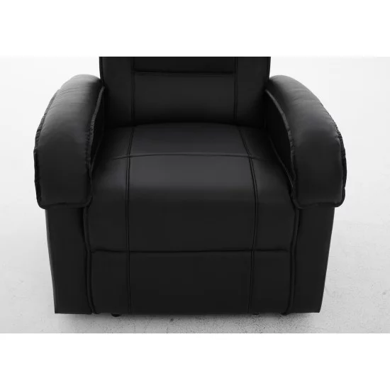 Πολυθρόνα Ανακλινόμενη  CELAENO Μαύρο PU 80x96x97cm