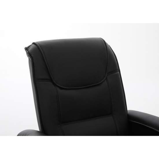Πολυθρόνα Ανακλινόμενη CELAENO Μαύρο PU 80x96x97cm Πολυθρόνα Ανακλινόμενη CELAENO Μαύρο PU 80x96x97cm
