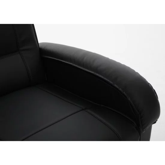 Πολυθρόνα Ανακλινόμενη  CELAENO Μαύρο PU 80x96x97cm