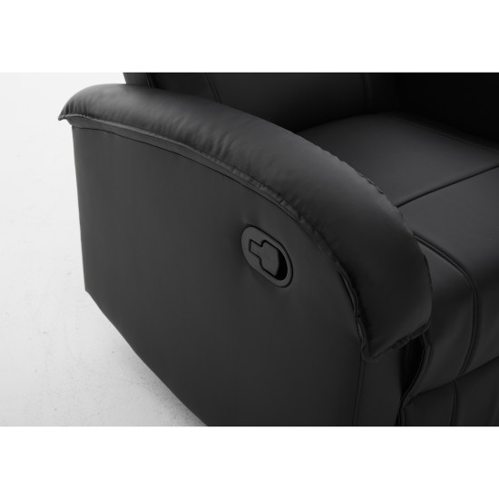 Πολυθρόνα Ανακλινόμενη CELAENO Μαύρο PU 80x96x97cm Πολυθρόνα Ανακλινόμενη CELAENO Μαύρο PU 80x96x97cm