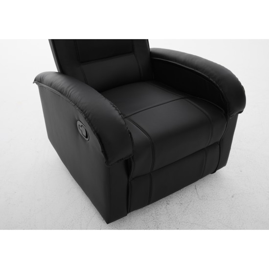 Πολυθρόνα Ανακλινόμενη CELAENO Μαύρο PU 80x96x97cm Πολυθρόνα Ανακλινόμενη CELAENO Μαύρο PU 80x96x97cm