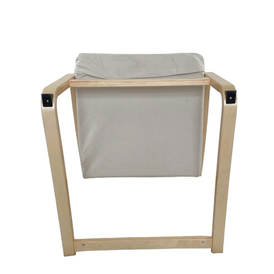 Πολυθρόνα NORDVIK Μπεζ/Φυσικό Ύφασμα/Ξύλο 60x71x105cm Πολυθρόνα NORDVIK Μπεζ/Φυσικό Ύφασμα/Ξύλο 60x71x105cm