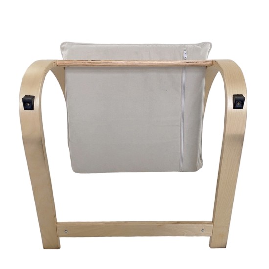 Πολυθρόνα VESNA Μπεζ/Φυσικό Ύφασμα/Ξύλο 67x78x92cm Πολυθρόνα VESNA Μπεζ/Φυσικό Ύφασμα/Ξύλο 67x78x92cm