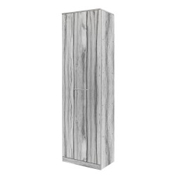Ντουλάπα  MARGRETE Γκρι Μοριοσανίδα 48x40x180cm