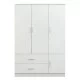 Ντουλάπα TUBEROSA Λευκό Μοριοσανίδα 120x50x180cm Ντουλάπα TUBEROSA Λευκό Μοριοσανίδα 120x50x180cm