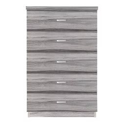 Συρταριέρα  STONECROP Γκρι Σκούρο Μοριοσανίδα/Μελαμίνη 60x40x97cm