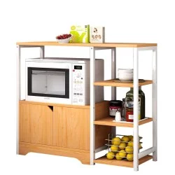 Ραφιέρα Κουζίνας  LYNX Δρυς/Λευκό MDF/Μέταλλο 80x30x71cm