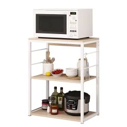 Ραφιέρα Κουζίνας  DALL Maple/Λευκό MDF/Μέταλλο 50x30x71cm