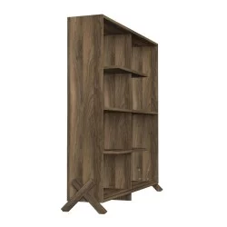 Βιβλιοθήκη  Kos Σκούρο Καφέ 112x22x115cm