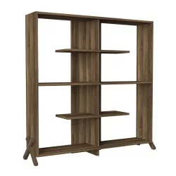 Βιβλιοθήκη  Kos Σκούρο Καφέ 112x22x115cm