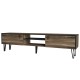 Έπιπλο Τηλεόρασης Thira Σκούρο Καφέ 180x30x49cm Έπιπλο Τηλεόρασης Thira Σκούρο Καφέ 180x30x49cm