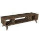 Έπιπλο Τηλεόρασης Samos Σκούρο Καφέ 120x35x40cm Έπιπλο Τηλεόρασης Samos Σκούρο Καφέ 120x35x40cm