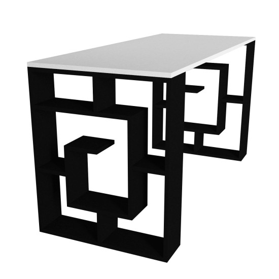 Γραφείο LINE Λευκό/Μαύρο 140x60x74cm Γραφείο LINE Λευκό/Μαύρο 140x60x74cm