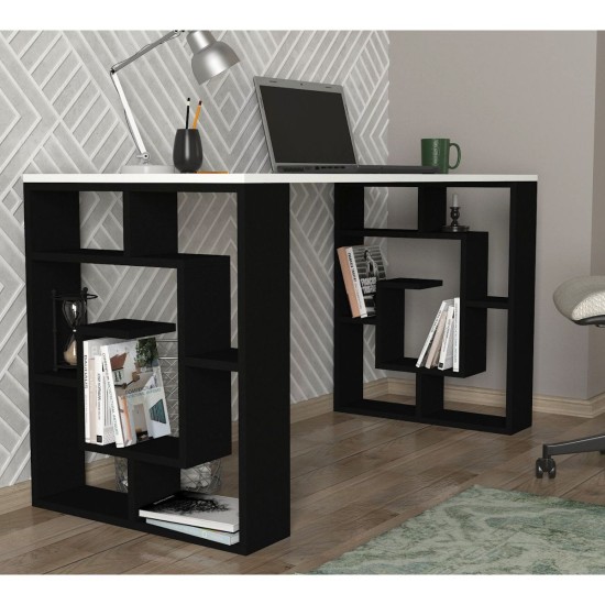 Γραφείο LINE Λευκό/Μαύρο 140x60x74cm Γραφείο LINE Λευκό/Μαύρο 140x60x74cm
