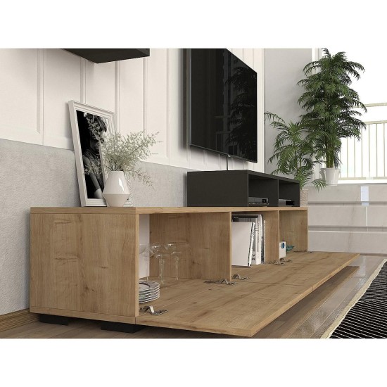 Σύνθετο MONTANA Sapphire/Ανθρακί Μοριοσανίδα 210x36.8x33.9cm Σύνθετο MONTANA Sapphire/Ανθρακί Μοριοσανίδα 210x36.8x33.9cm