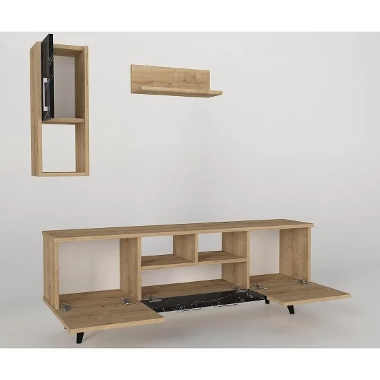 Σύνθετο UTAH Sapphire/Καφέ Μοριοσανίδα 140x29.5x46cm Σύνθετο UTAH Sapphire/Καφέ Μοριοσανίδα 140x29.5x46cm