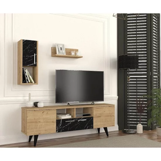 Σύνθετο UTAH Sapphire/Καφέ Μοριοσανίδα 140x29.5x46cm Σύνθετο UTAH Sapphire/Καφέ Μοριοσανίδα 140x29.5x46cm