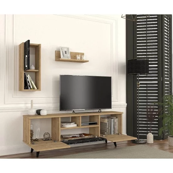Σύνθετο UTAH Sapphire/Καφέ Μοριοσανίδα 140x29.5x46cm Σύνθετο UTAH Sapphire/Καφέ Μοριοσανίδα 140x29.5x46cm