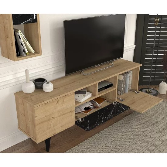 Σύνθετο UTAH Sapphire/Καφέ Μοριοσανίδα 140x29.5x46cm Σύνθετο UTAH Sapphire/Καφέ Μοριοσανίδα 140x29.5x46cm