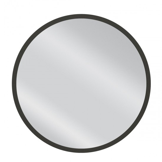 Καθρέπτης Τοίχου ArteLibre MAKUR Ανθρακί Μοριοσανίδα/Γυαλί 60x60cm - ART-14410243