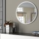 Καθρέπτης Τοίχου ArteLibre MAKUR Λευκό Μοριοσανίδα/Γυαλί 60x60cm - ART-14410244