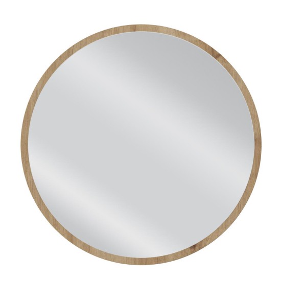 Καθρέπτης Τοίχου ArteLibre MAKUR Φυσικό Μοριοσανίδα/Γυαλί 60x60cm - ART-14410247