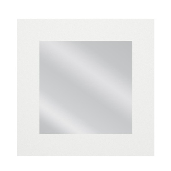 Καθρέπτης Τοίχου ArteLibre AAINA Λευκό Μοριοσανίδα/Γυαλί 90x90cm - ART-14410255