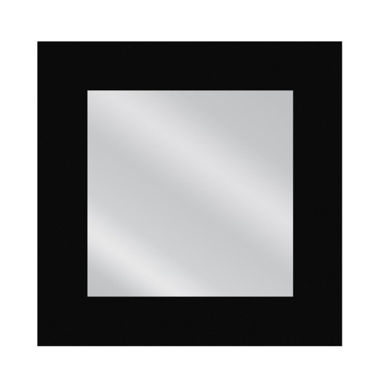 Καθρέπτης Τοίχου ArteLibre AAINA Μαύρο Μοριοσανίδα/Γυαλί 90x90cm - ART-14410256