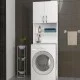 Έπιπλο Πλυντηρίου BIMBA Λευκό Μοριοσανίδα/Μελαμίνη 64x25x188cm Έπιπλο Πλυντηρίου BIMBA Λευκό Μοριοσανίδα/Μελαμίνη 64x25x188cm