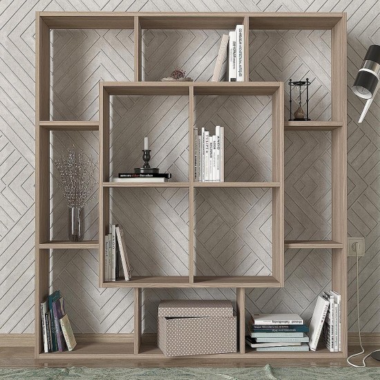 Βιβλιοθήκη NISIROS Cordoba Μοριοσανίδα/Μελαμίνη 136x22x136cm Βιβλιοθήκη NISIROS Cordoba Μοριοσανίδα/Μελαμίνη 136x22x136cm