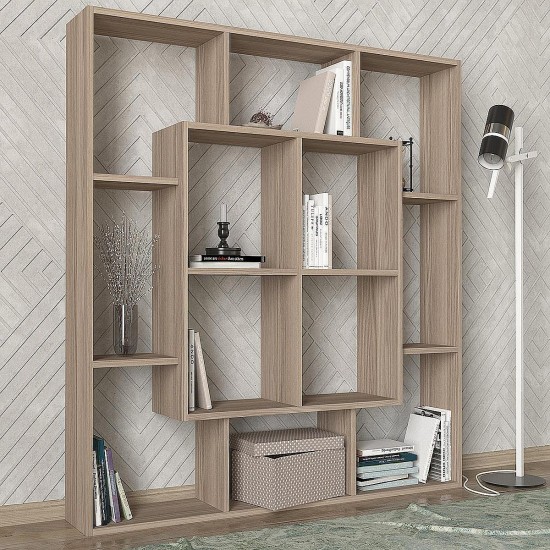 Βιβλιοθήκη NISIROS Cordoba Μοριοσανίδα/Μελαμίνη 136x22x136cm Βιβλιοθήκη NISIROS Cordoba Μοριοσανίδα/Μελαμίνη 136x22x136cm