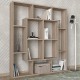Βιβλιοθήκη NISIROS Cordoba Μοριοσανίδα/Μελαμίνη 136x22x136cm Βιβλιοθήκη NISIROS Cordoba Μοριοσανίδα/Μελαμίνη 136x22x136cm