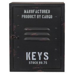 Κλειδοθήκη ‘Cargo’ 8 Θέσεων Μαύρο Μέταλλο 23x9x30cm