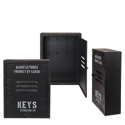 Κλειδοθήκη ‘Cargo’ 8 Θέσεων Μαύρο Μέταλλο 23x9x30cm