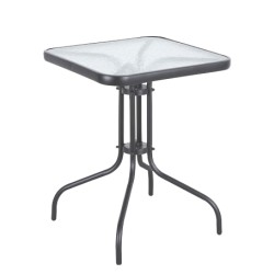 Τραπέζι Μεταλλικό  MARS Γκρι 60x60x70cm