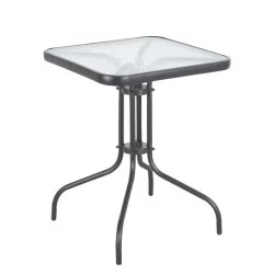 Τραπέζι Μεταλλικό  MARS Γκρι 60x60x70cm