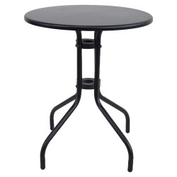 Τραπέζι Κήπου  SOLIS Μαύρο Μέταλλο Φ60x70cm