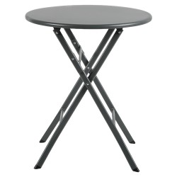 Τραπέζι Κήπου  NOVA Μαύρο Μέταλλο Φ60x70cm