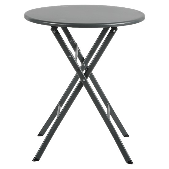 Τραπέζι Κήπου  NOVA Μαύρο Μέταλλο Φ60x70cm