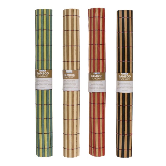 Σουπλά Πολύχρωμο Μπαμπού 45x30cm Σε 4 Χρωματικούς Συνδυασμούς