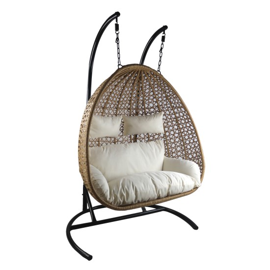 Κούνια Πολυθρόνα ABRONIUS Φυσικό Μέταλλο/Rattan 130x68x195cm Κούνια Πολυθρόνα ABRONIUS Φυσικό Μέταλλο/Rattan 130x68x195cm